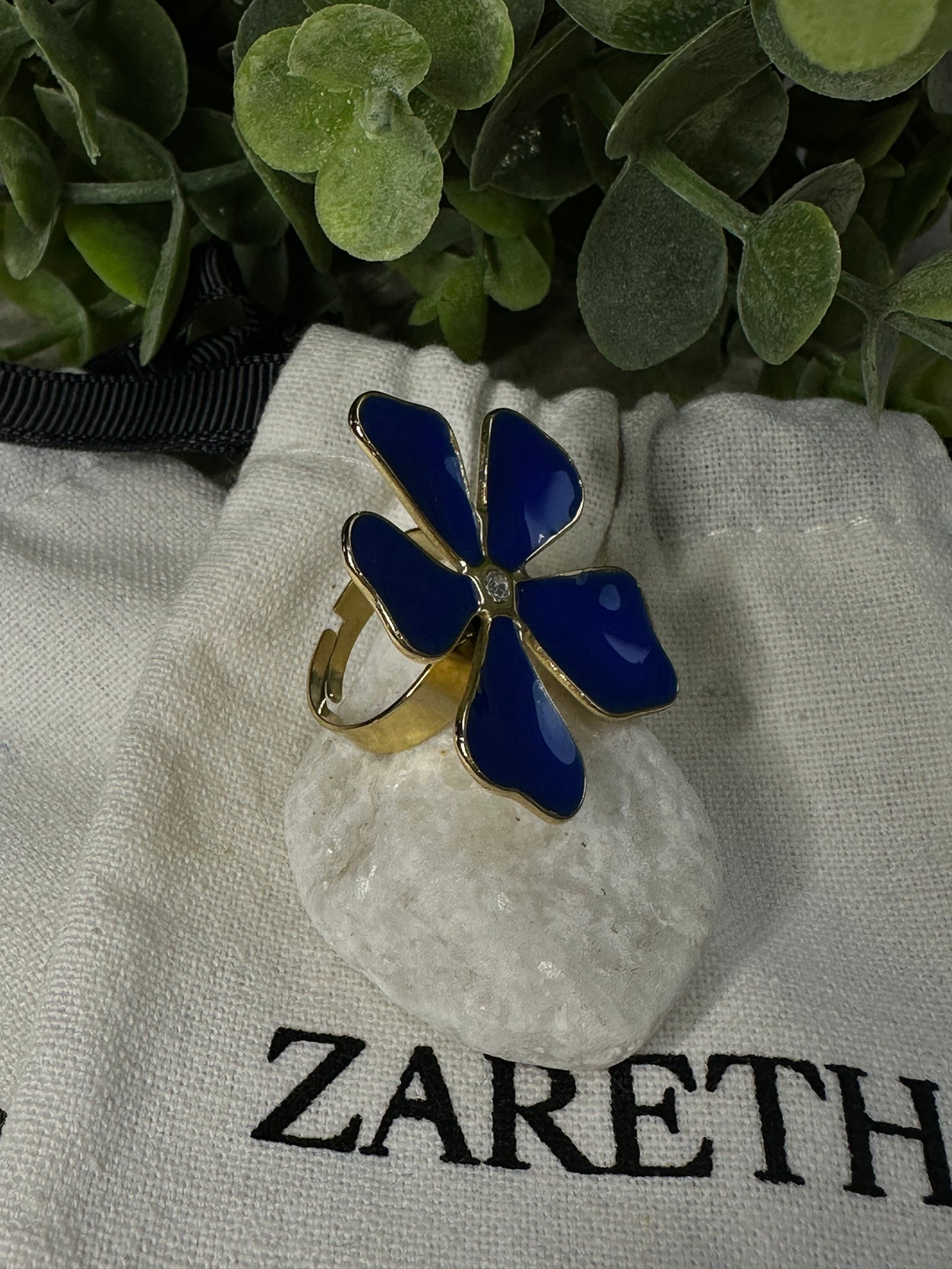 Anillo Flor Blue