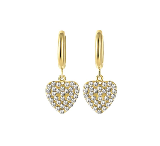 Pendientes mini corazón