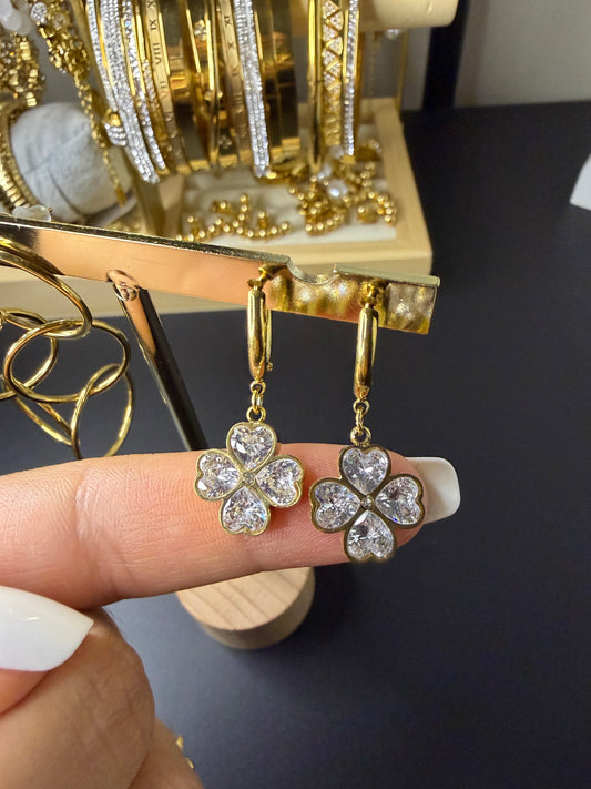 Pendientes mini flores