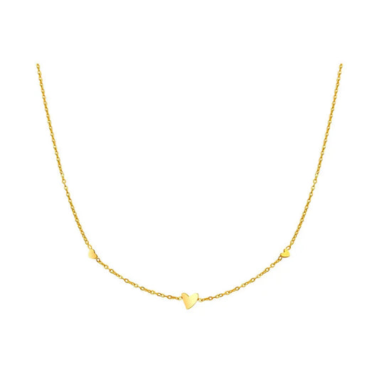 Collar mini corazones