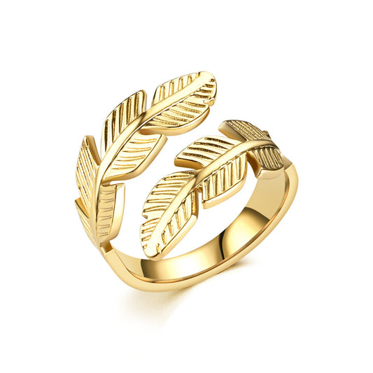 Anillo hojas