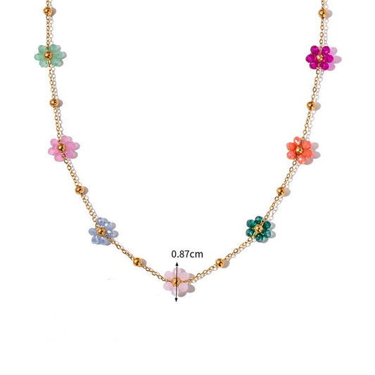 Collar minis flor
