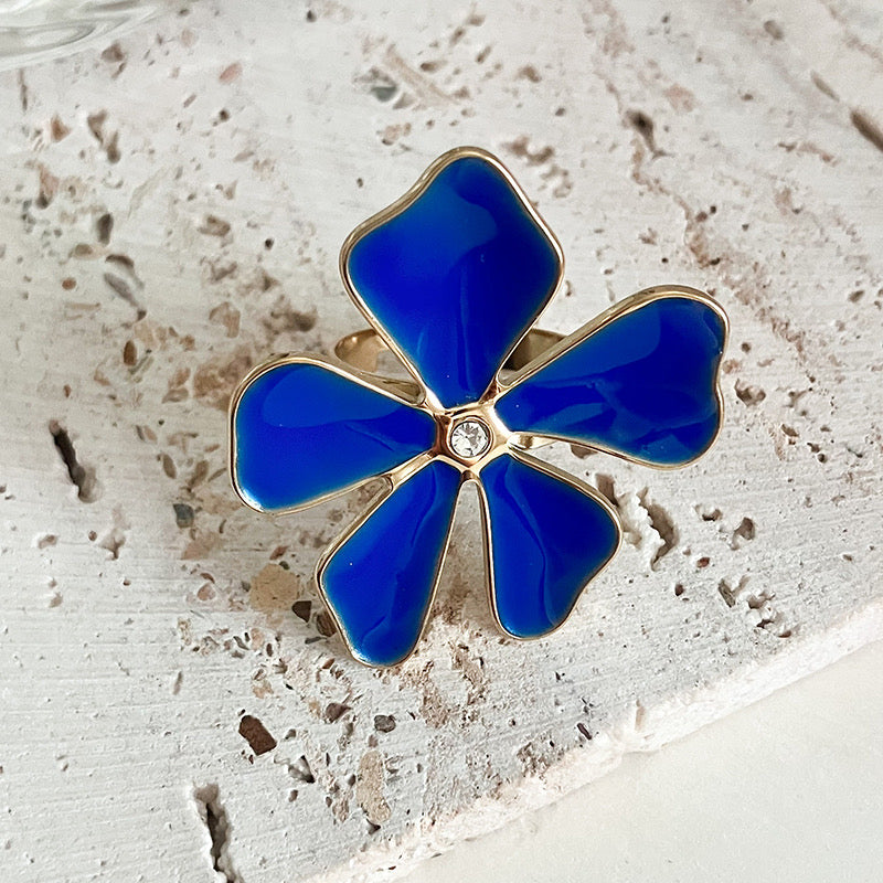 Anillo Flor Blue