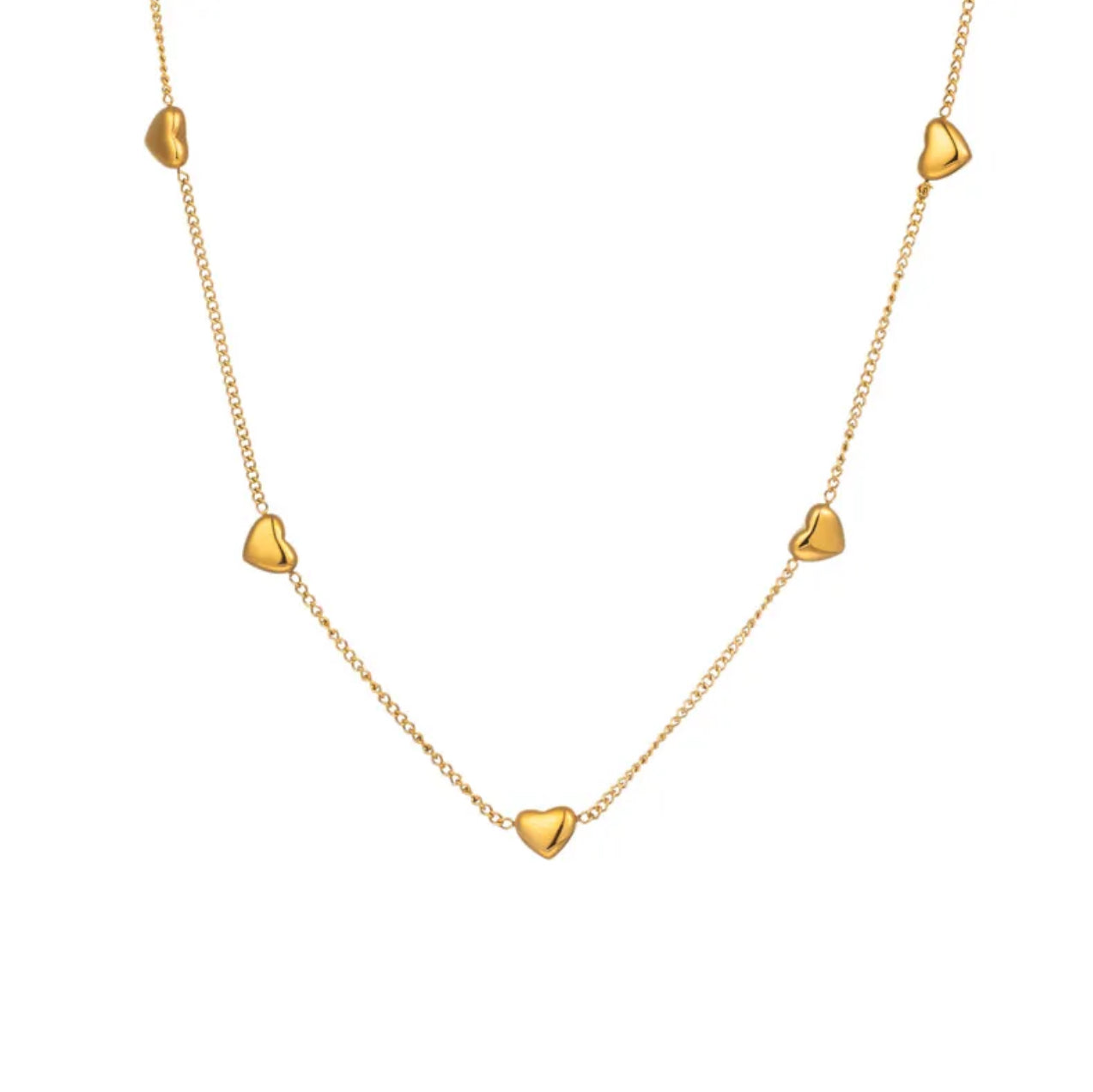 Collar ocho corazones