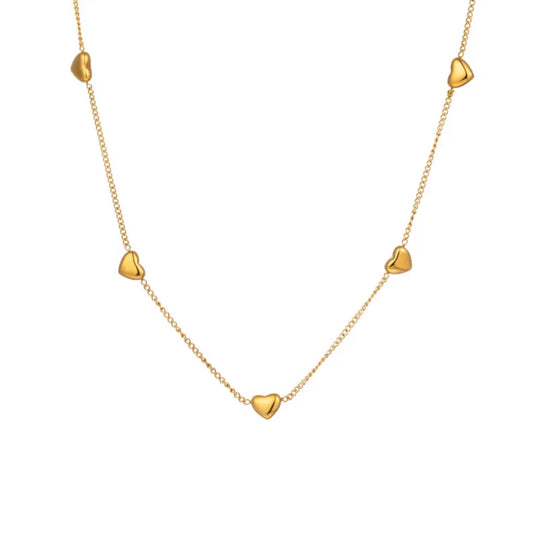 Collar ocho corazones