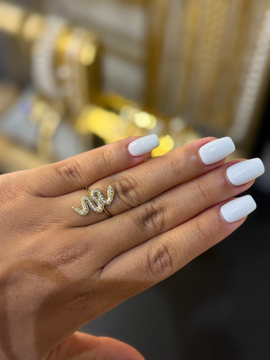 Anillo mini serpiente