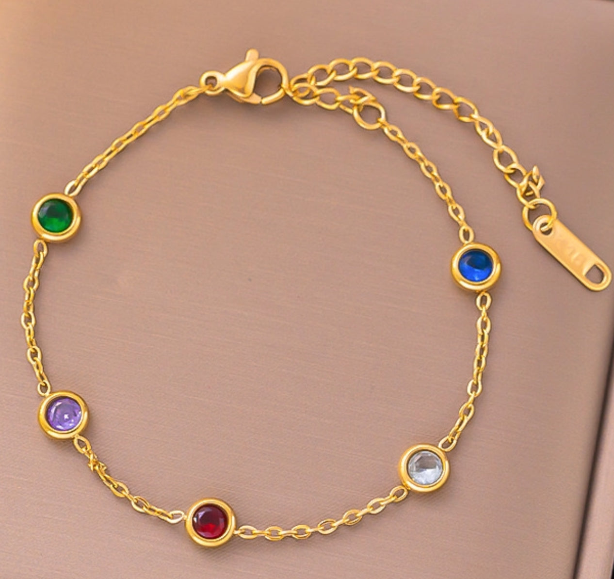 Pulsera Oro colorido